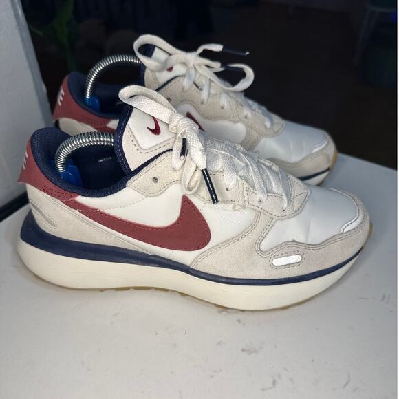 Nike Women's Phoenix Waffle 'Light Bone Team Red' Sneaker, Size 5.5, EUC - Picture 4 of 9